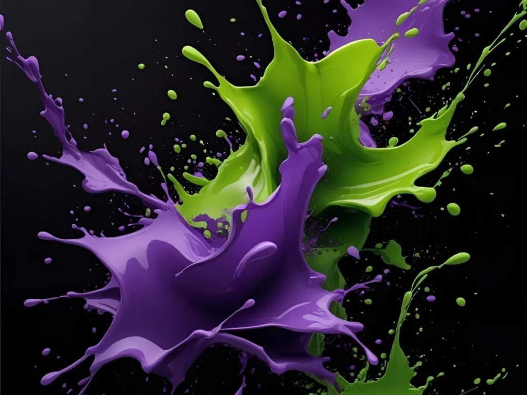 Green and Purple Symbolism