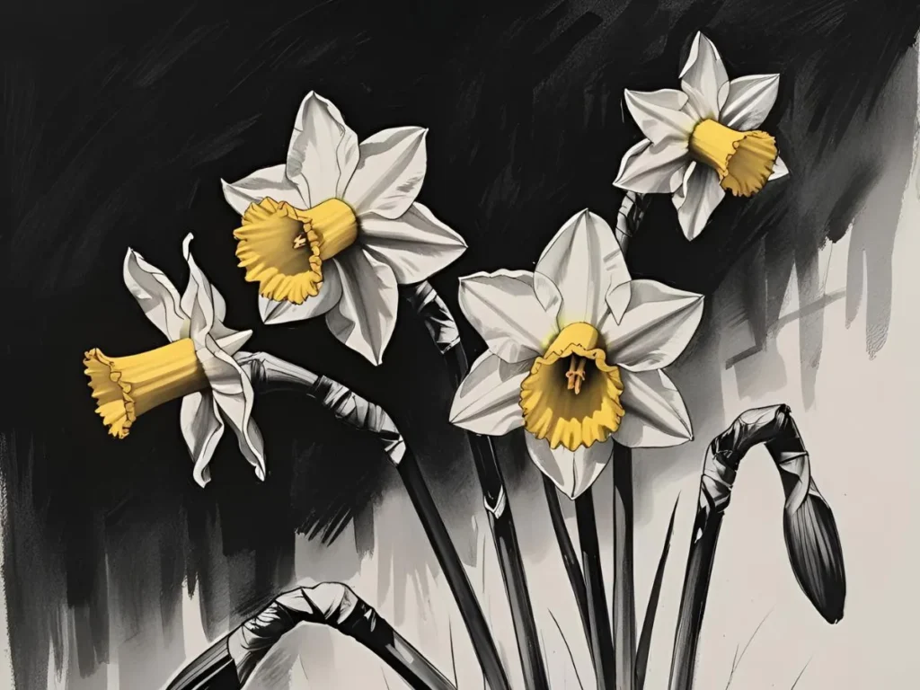Daffodil Symbolism Negative