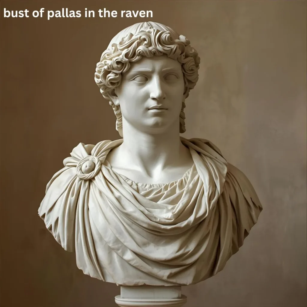 bust of pallas in the raven