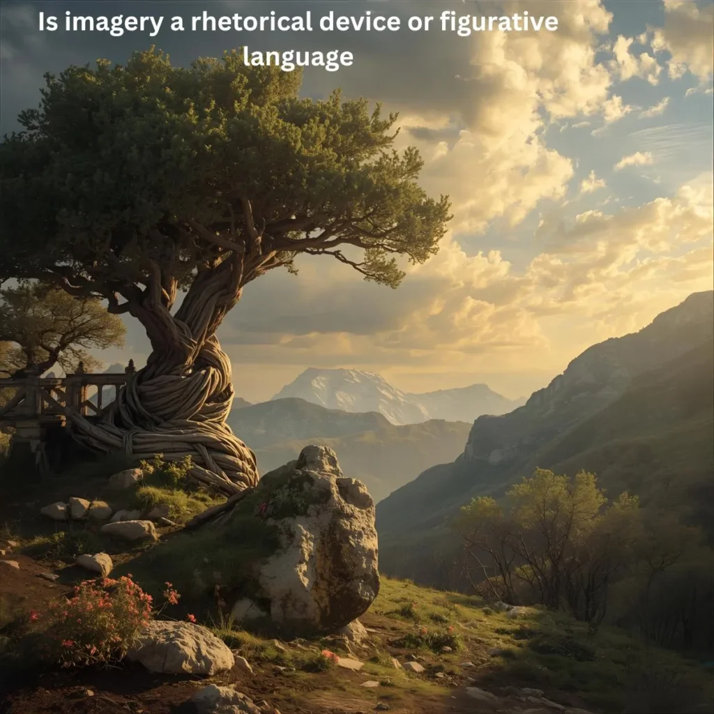 Is imagery a rhetorical device or figurative language