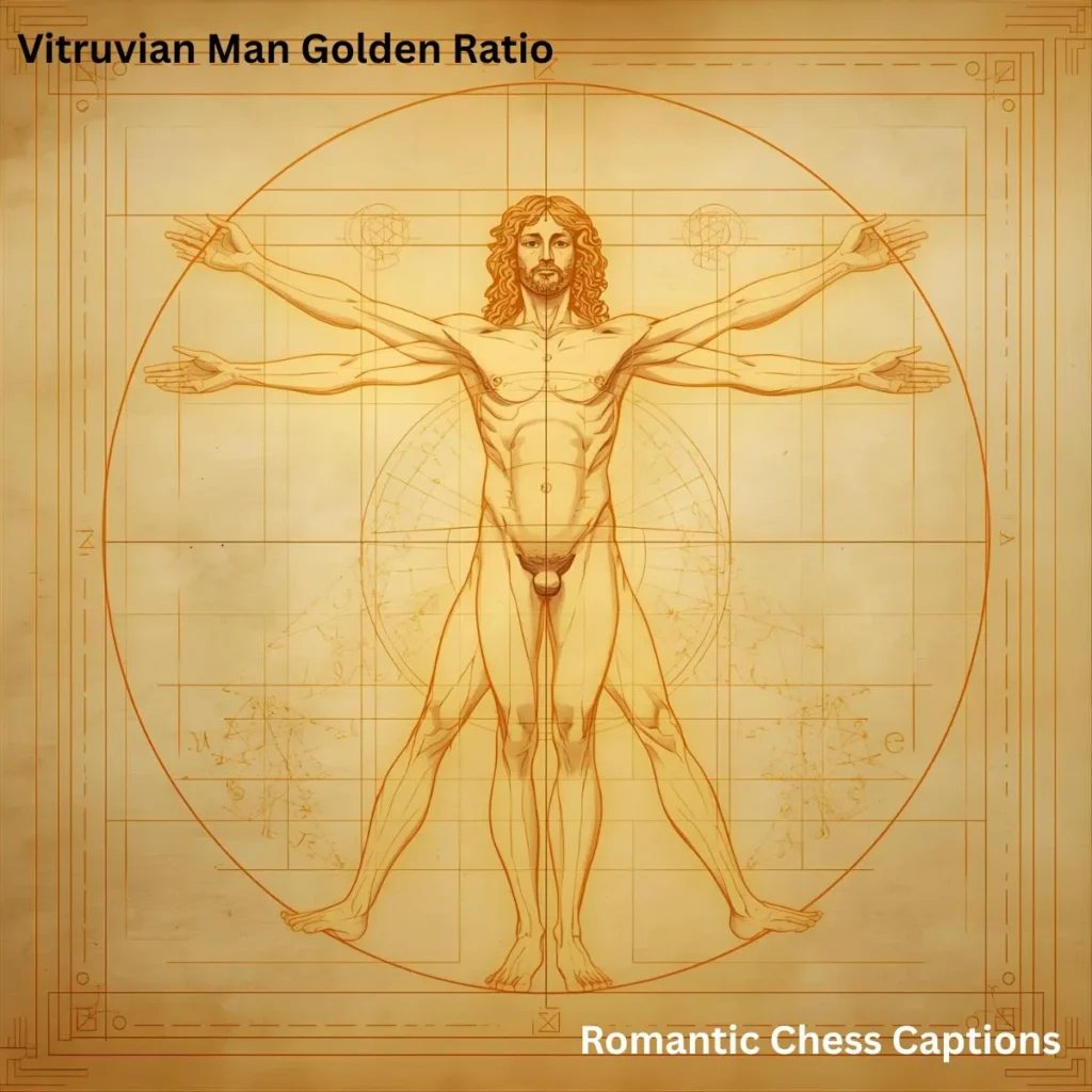 Vitruvian Man Golden Ratio
