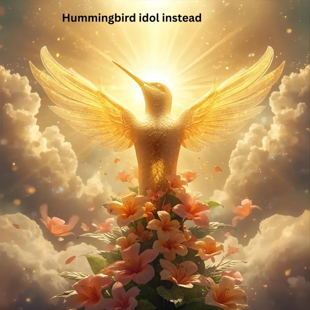 Hummingbird idol instead