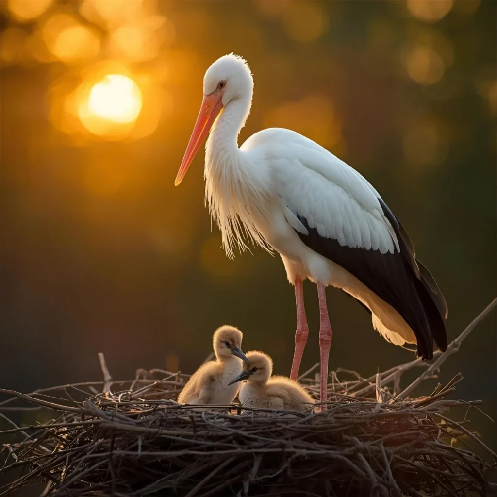 Stork Symbolism in Family