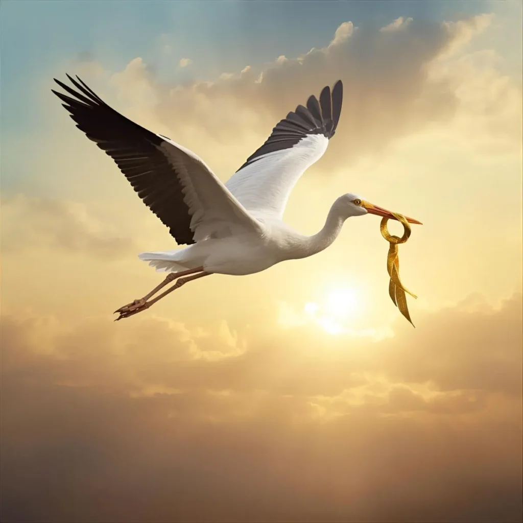 Stork Symbolism in Good Fortune