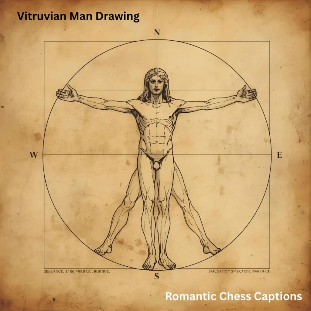 Vitruvian Man Drawing