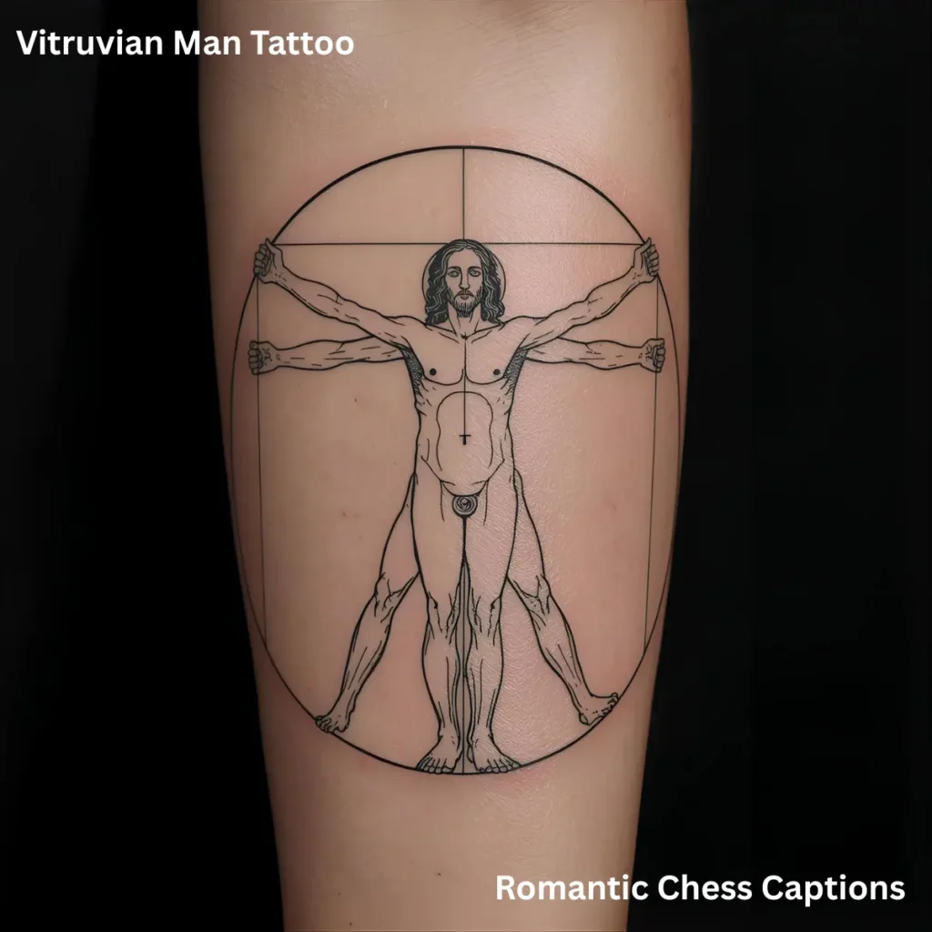 Vitruvian Man Tattoo