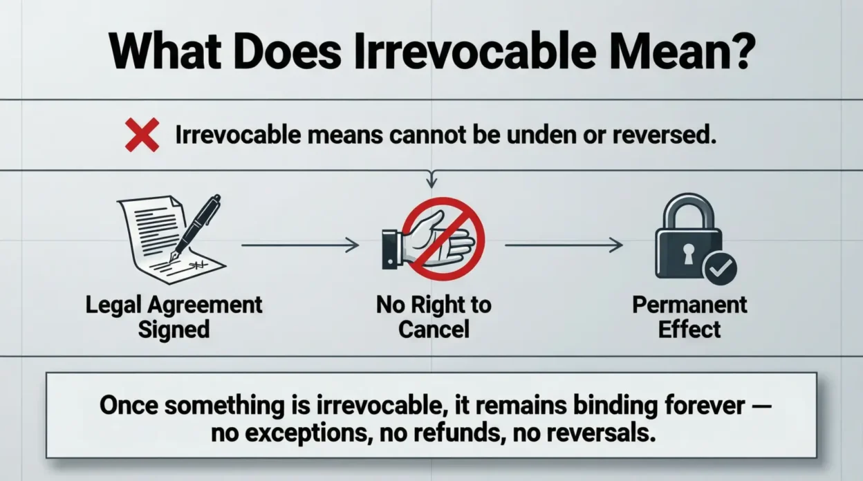 What Does Irrevocable Mean