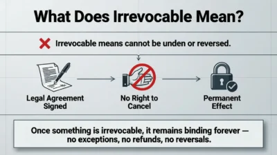 What Does Irrevocable Mean